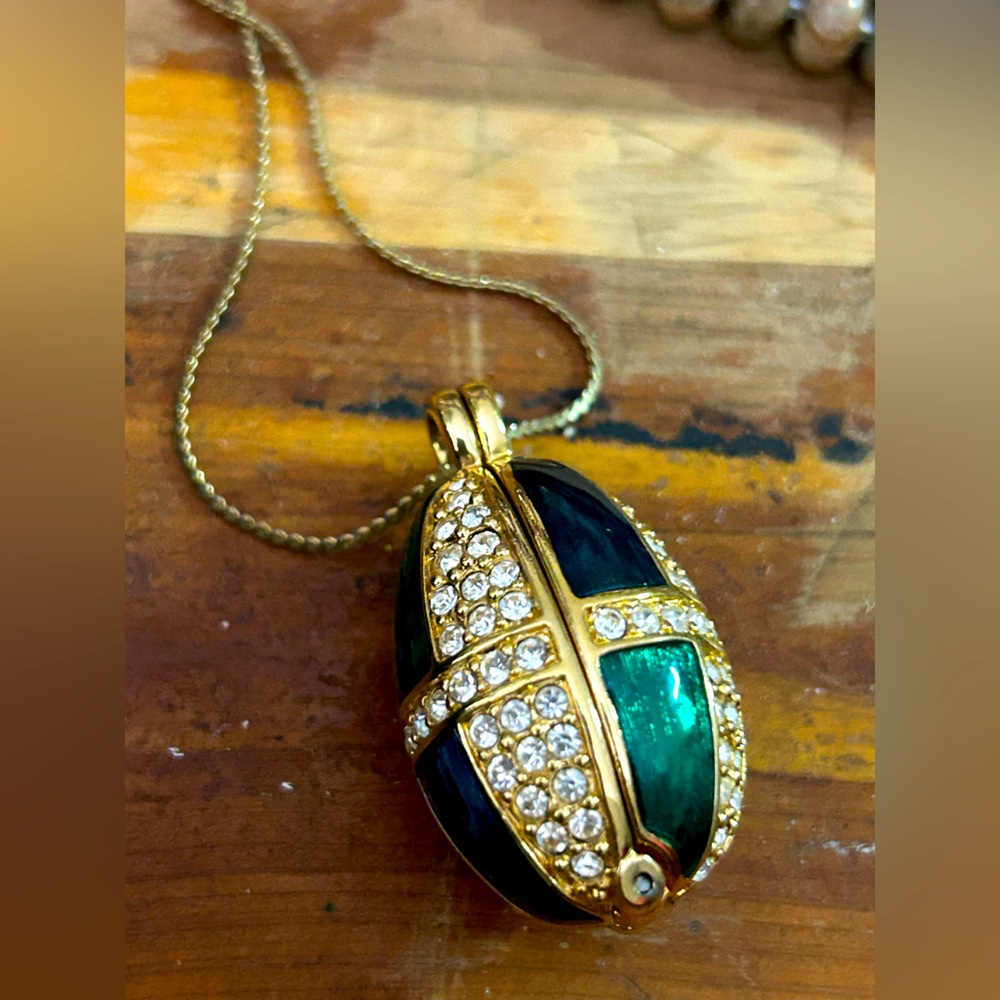 Swarovski Vintage Faberge Egg Necklace